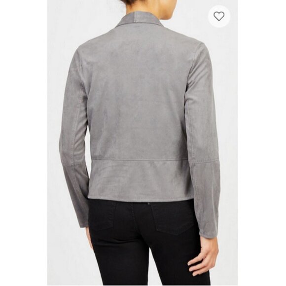 💕MAX STUDIO💕 Faux Suede Drape Front Jacket NWT - Picture 6 of 15